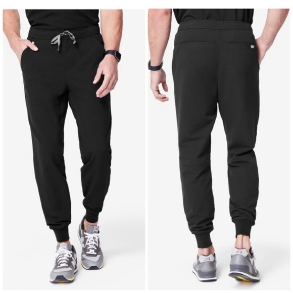 FIGS Men Tansen Jogger Scrub Pants Black Medium - Picture 8 of 8